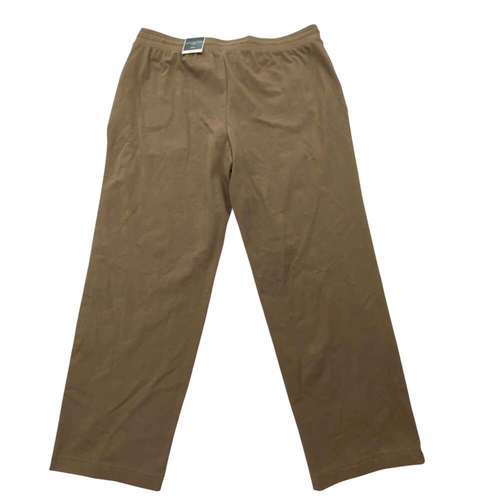 Karen Scott Sport Petites Pull On Lounge Pants Brown PXL
